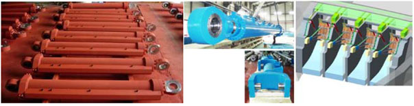 Hydraulic cylinder, valve and components